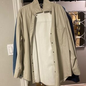 Women’s Size Small Leather Shacket - Design Lab